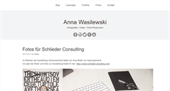 Desktop Screenshot of anna-wasilewski.com