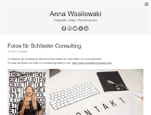 Tablet Screenshot of anna-wasilewski.com